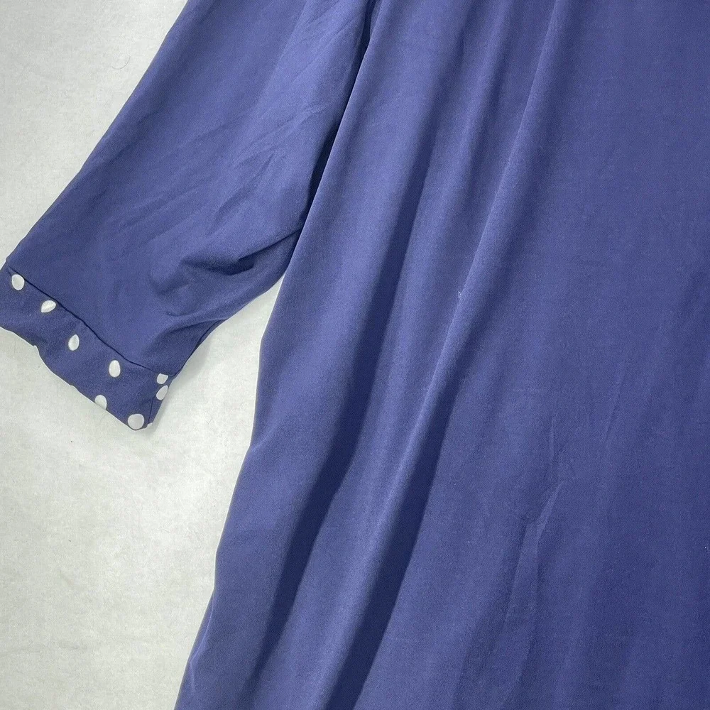NWT Womens Plus Size‎ 30/32 Evans 4X Blue Isabelle Layered Tunic Top Blouse